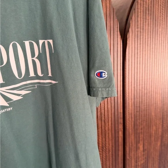 Champion Green Old Sport Tee from Great Gatsby on Broadway - Picture 5 of 5